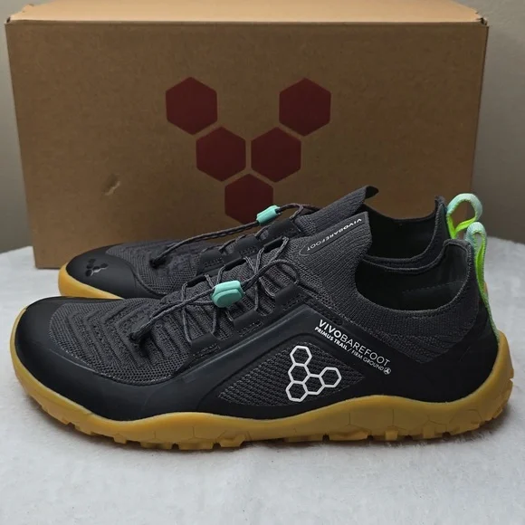 Vivo Barefoot Black and Tan Men's Shoes - Picture 4 of 12